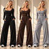 Square Neck Knit Jumpsuit