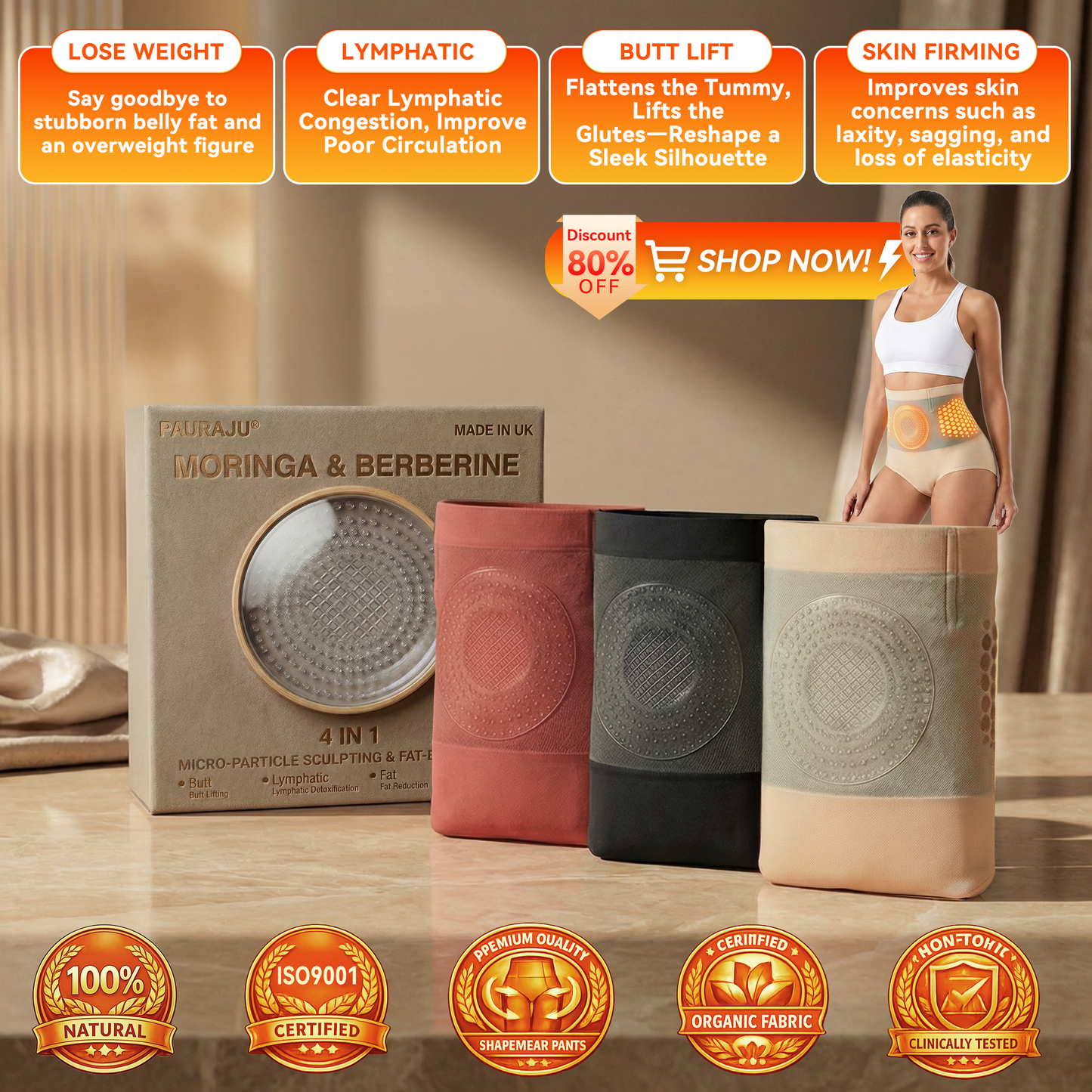 ThermoSculpt Daily Fat-Burn Shaper Shorts