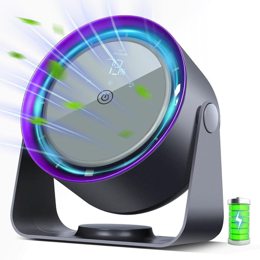 BreezeClip Quiet Rechargeable Desk Fan