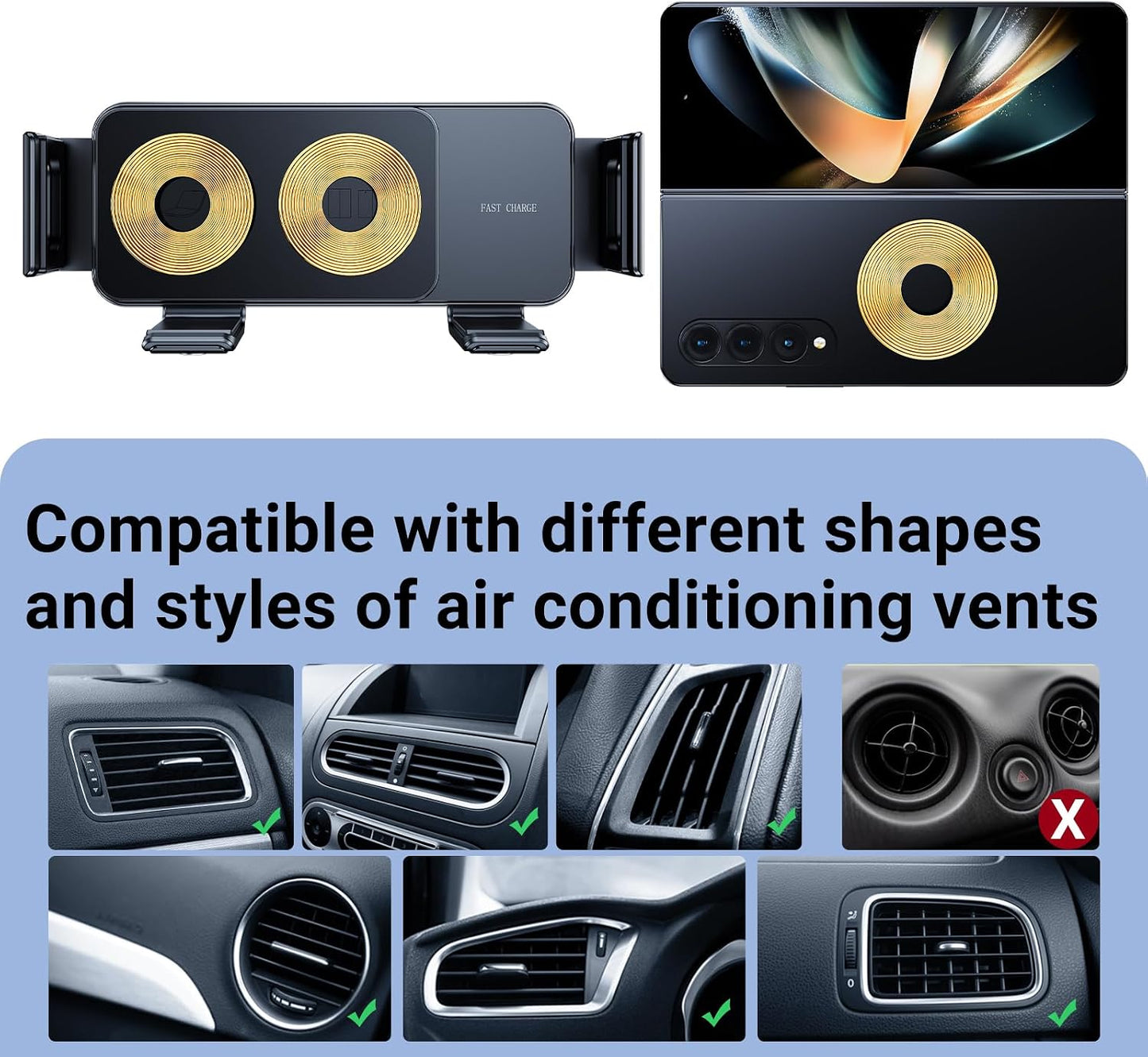 SwiftGrip Wireless Car Power Mount