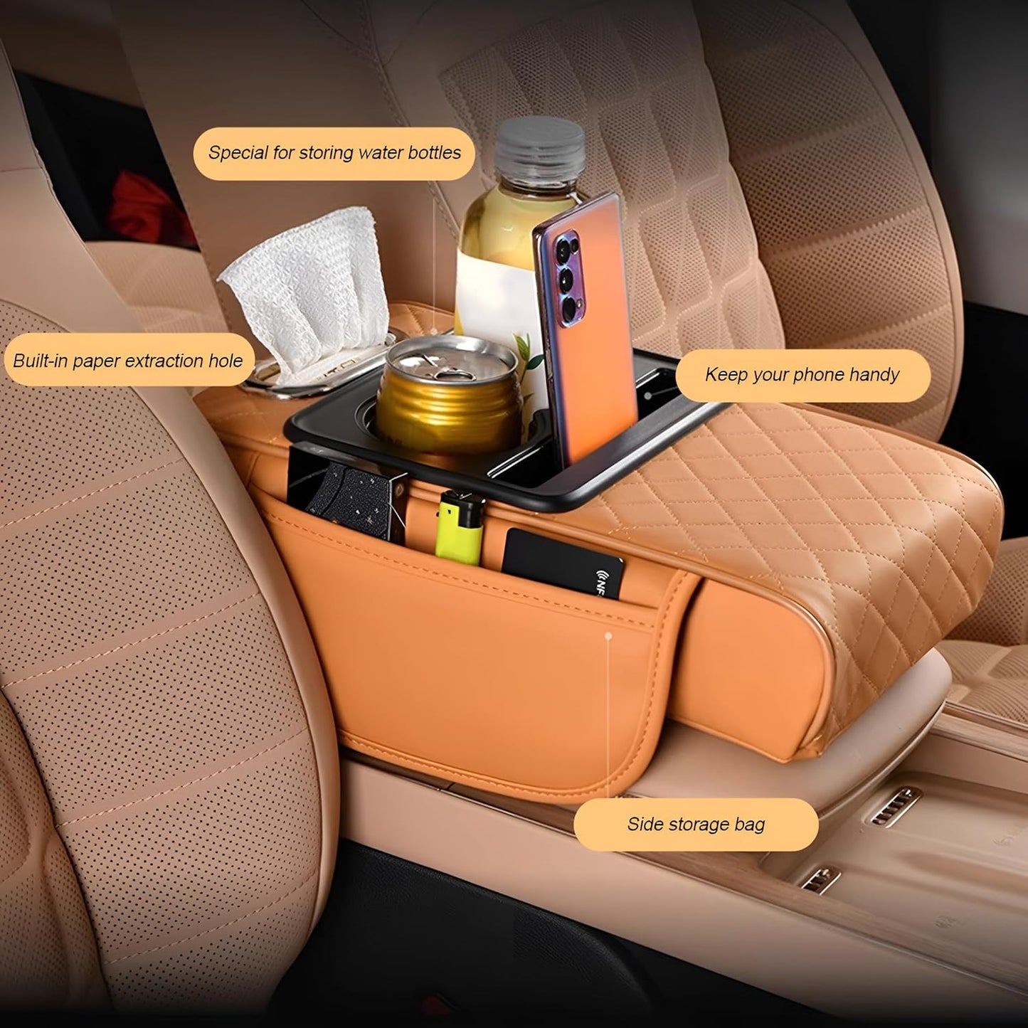 ComfortDrive Armrest Organizer