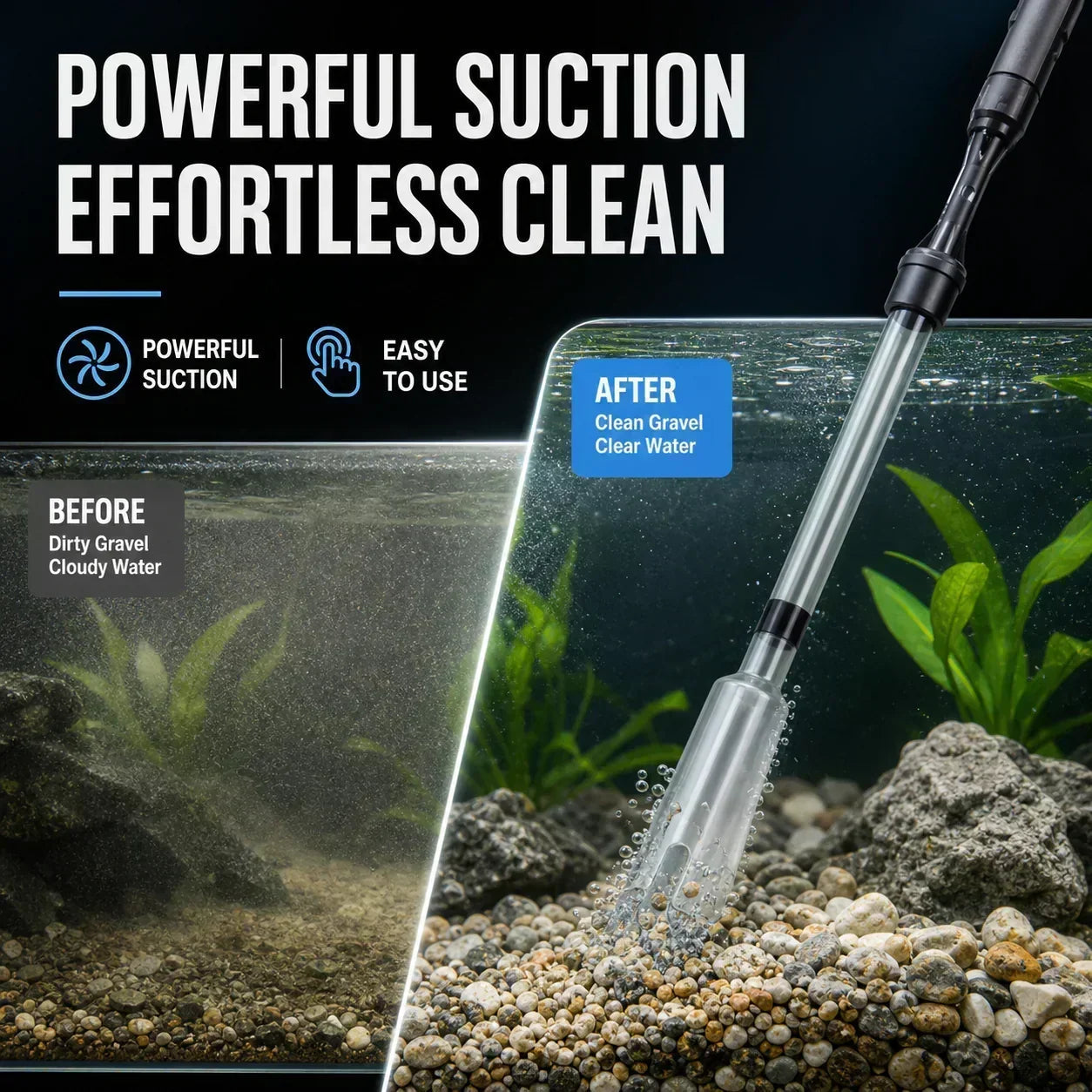 AquaPro Electric Gravel Tank Cleaner